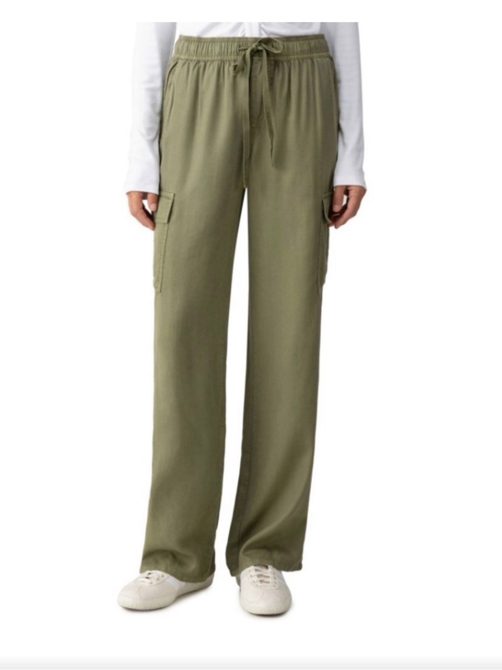 Sanctuary Caravan Field Green Pull-On Relaxed Cargo Pants XL NWT Retail $109